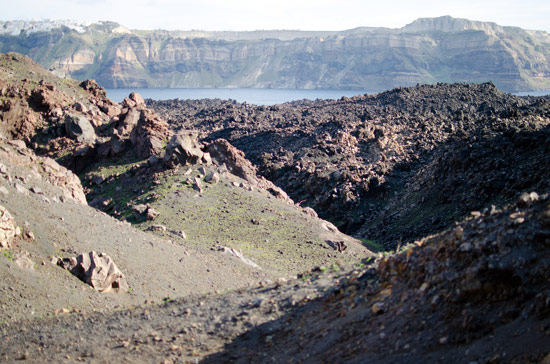 volcanic island of Nea Kameni