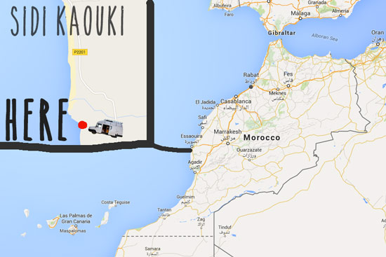 Morocco-by-campervan-sidi-kaouki-beach-wildcamping-location