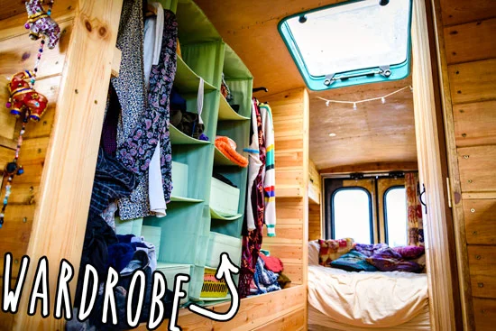living-in-a-converted-bus-home-wardrobe