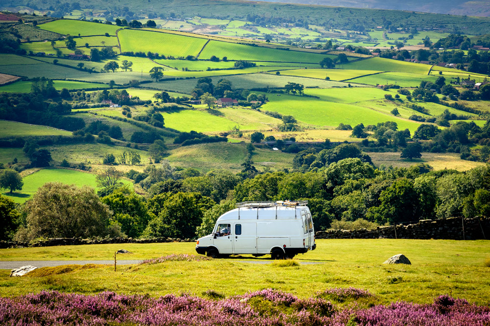 Camping in the Yorkshire Moors UK