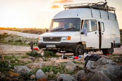 camping in my van Sicily