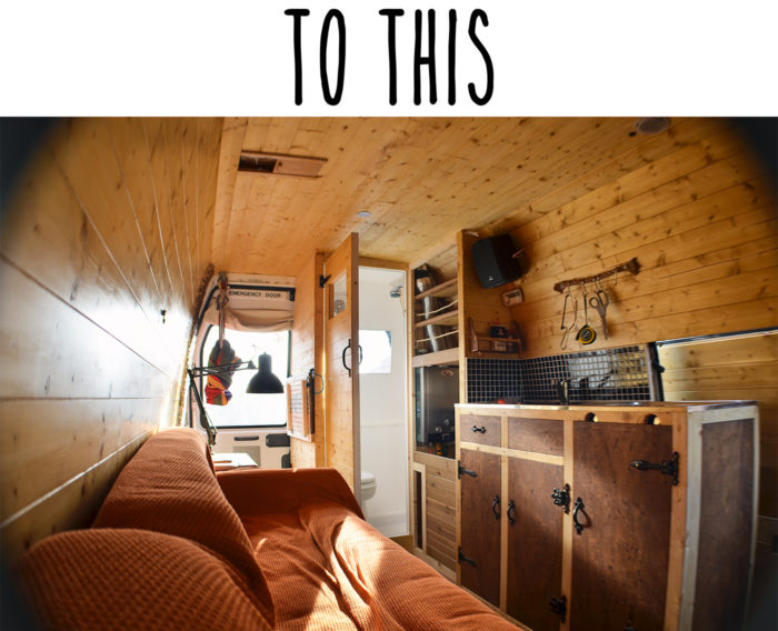Van after the conversion