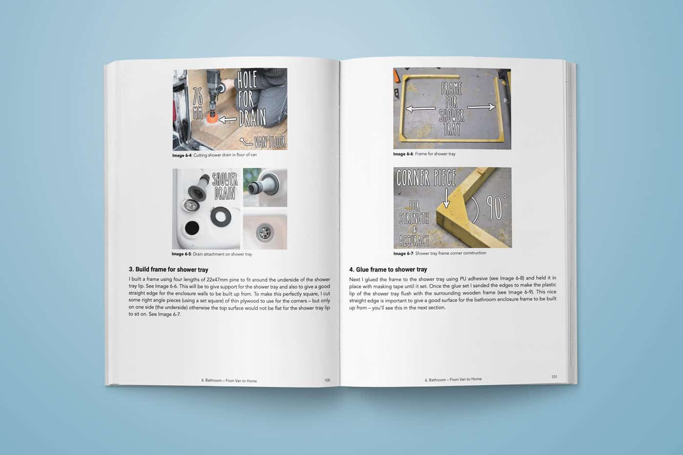 van-conversion-book-guide-shower-tray