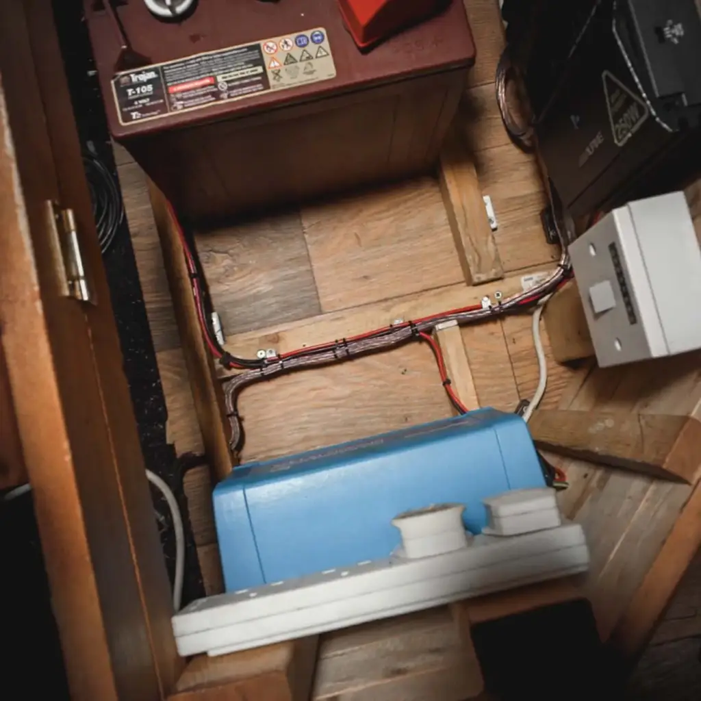 Placeholder photo of the van's kitchen storage and sink.